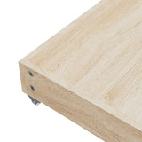 NNEVL Bed Drawers 2 pcs Light Grey Engineered Wood and Velvet