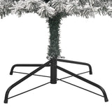 NNEVL Slim Christmas Tree with Stand and Flocked Snow 270 cm PVC