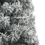 NNEVL Slim Christmas Tree with Stand and Flocked Snow 300 cm PVC