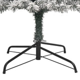 NNEVL Slim Christmas Tree with Stand and Flocked Snow 300 cm PVC