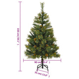 NNEVL Artificial Hinged Christmas Tree with Cones 150 cm