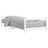 NNEVL Kids Bed Frame White 90x190 cm Solid Wood Pine