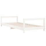 NNEVL Kids Bed Frame White 90x190 cm Solid Wood Pine