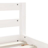 NNEVL Kids Bed Frame with Drawers White 90x190 cm Solid Wood Pine