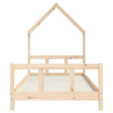 NNEVL Kids Bed Frame 92x187 cm Single Solid Wood Pine