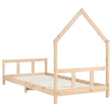 NNEVL Kids Bed Frame 92x187 cm Single Solid Wood Pine