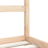 NNEVL Kids Bed Frame 92x187 cm Single Solid Wood Pine