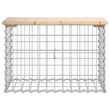 NNEVL Garden Bench Gabion Design 63x31.5x42 cm Solid Wood Pine