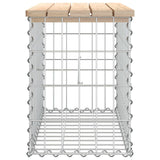 NNEVL Garden Bench Gabion Design 63x31.5x42 cm Solid Wood Pine