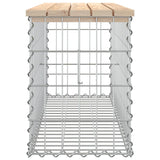 NNEVL Garden Bench Gabion Design 103x31.5x42 cm Solid Wood Pine