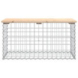 NNEVL Garden Bench Gabion Design 83x44x42 cm Solid Wood Pine