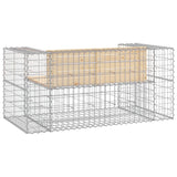 NNEVL Garden Bench Gabion Design 143x71x65.5 cm Solid Wood Pine