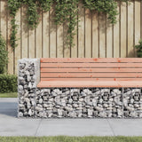 NNEVL Garden Bench Gabion Design 122x71x65.5 cm Solid Wood Douglas