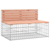 NNEVL Garden Bench with Gabion Basket Solid Wood Douglas