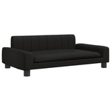 NNEVL Kids Sofa Black 90x53x30 cm Faux Leather