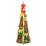 NNEVL Artificial Christmas Tree Pop-up 50 LEDs Green 120 cm