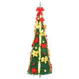 NNEVL Artificial Christmas Tree Pop-up 200 LEDs Green 210 cm