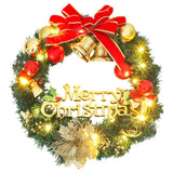NNEVL Christmas Wreath with 35 LEDs Green 60 cm