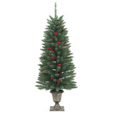 NNEVL Artificial Christmas Trees 2 pcs 100 LEDs Green 120 cm
