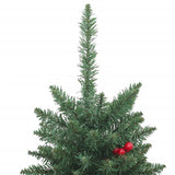NNEVL Artificial Christmas Trees 2 pcs 100 LEDs Green 120 cm