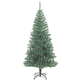 NNEVL Artificial Christmas Tree with Flocked Snow Green 180 cm