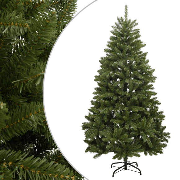 NNEVL Artificial Hinged Christmas Tree with Stand Green 210 cm
