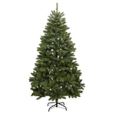 NNEVL Artificial Hinged Christmas Tree with Stand Green 210 cm