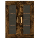 NNEVL Wall Mounted Cabinets 2 pcs Smoked Oak Engineered Wood