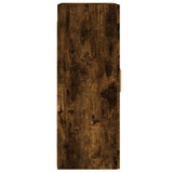 NNEVL Wall Mounted Cabinets 2 pcs Smoked Oak Engineered Wood