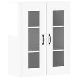 NNEVL Wall Mounted Cabinets 2 pcs High Gloss White Engineered Wood