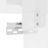 NNEVL Wall Mounted Cabinets 2 pcs High Gloss White Engineered Wood