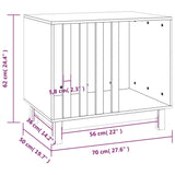 NNEVL Dog House 70x50x62 cm Solid Wood Pine