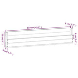 NNEVL Wall-mounted Shoe Racks 2 pcs 110x9x23 cm Solid Wood Pine