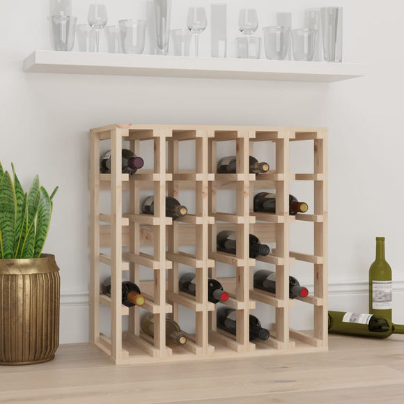 NNEVL Wine Rack 58.5x33x60.5 cm Solid Wood Pine