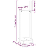 NNEVL Log Holder 33.5x30x110 cm Solid Wood Pine
