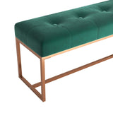 NNEVL Bench Dark Green 110x36x45 cm Velvet