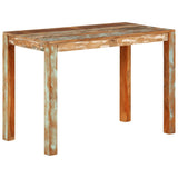 NNEVL Dining Table 110x55x76 cm Solid Wood Reclaimed