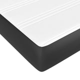 NNEVL Box Spring Bed with Mattress Black 107x203 cm King Single Faux Leather