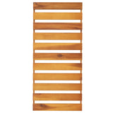NNEVL 3-Tier Folding Shelf Brown 70x31x63 cm Solid Wood Acacia