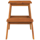 NNEVL 2 Step Stool 40x38x50 cm Solid Wood Acacia