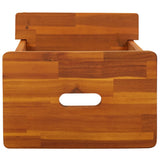 NNEVL 2 Step Stool 40x38x50 cm Solid Wood Acacia