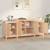NNEVL Sideboard 164x37x68 cm Solid Wood Pine