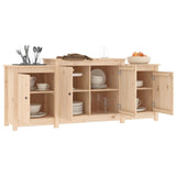 NNEVL Sideboard 164x37x68 cm Solid Wood Pine