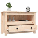 NNEVL TV Cabinet 79x35x52 cm Solid Wood Pine