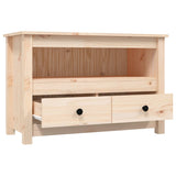 NNEVL TV Cabinet 79x35x52 cm Solid Wood Pine