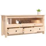 NNEVL TV Cabinet 114x35x52 cm Solid Wood Pine