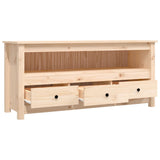 NNEVL TV Cabinet 114x35x52 cm Solid Wood Pine