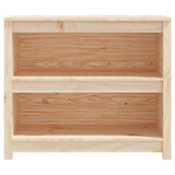 NNEVL Book Cabinet 80x35x68 cm Solid Wood Pine