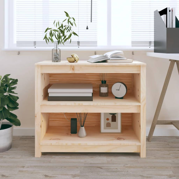NNEVL Book Cabinet 80x35x68 cm Solid Wood Pine