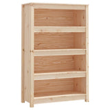 NNEVL Book Cabinet 80x35x126 cm Solid Wood Pine